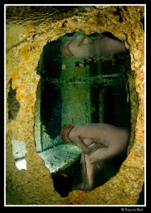 Bathing...Art (Edgar Degas) and Thistlegorm come together. by Dray Van Beeck 